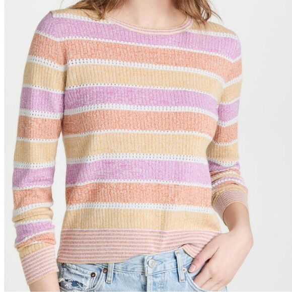 Veronica Beard Raimi Color Block Pullover Sweater L - Picture 3 of 7